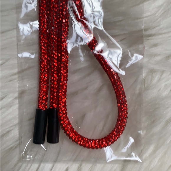 RHINESTONE HOODIE STRINGS 4 COLORS AVAIL - Picture 8 of 17